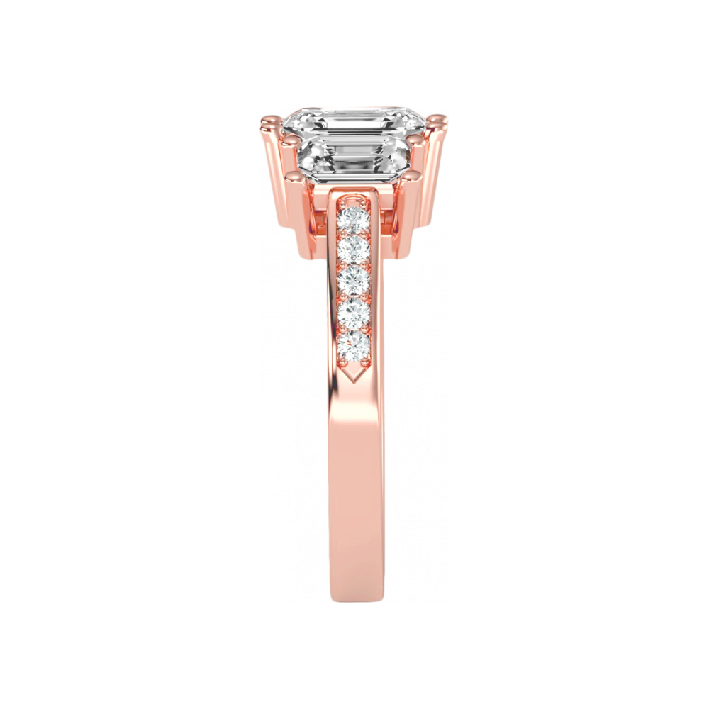 Mesmerizing Three Stone Ring 
