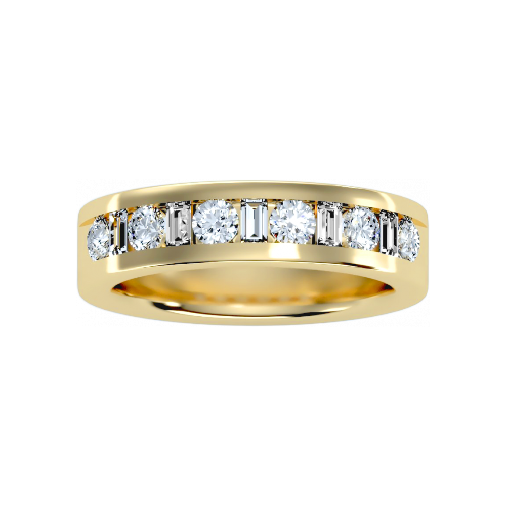 Light Hearted Half Eternity Ring