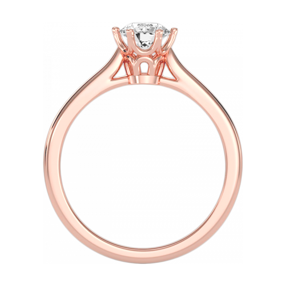 The Cosy Single Stone Ring-Color_Rose-Gold