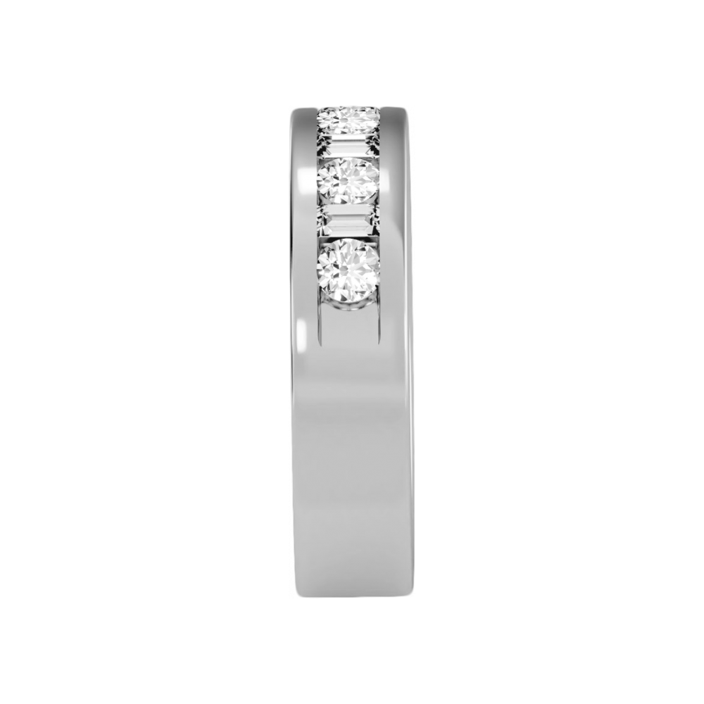 Light Hearted Half Eternity Ring