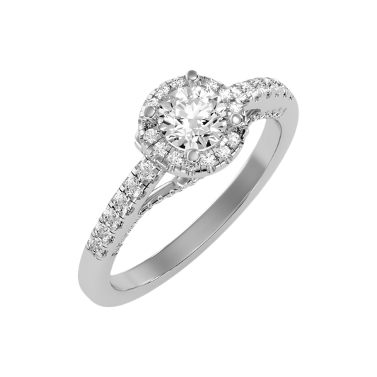 Gleeful Halo Diamond Ring