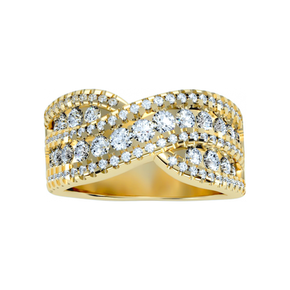 Noble Half Eternity Ring