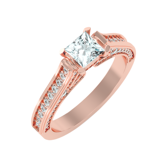 Piquant Solitaire Ring-Color_Rose-Gold