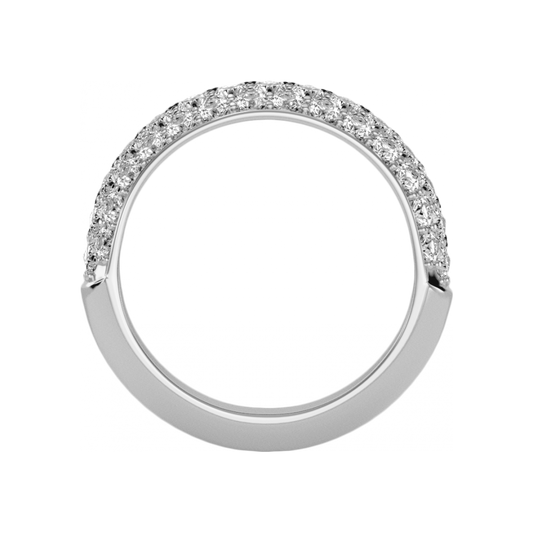 The Innovative Half Eternity Ring-Color_White-Gold