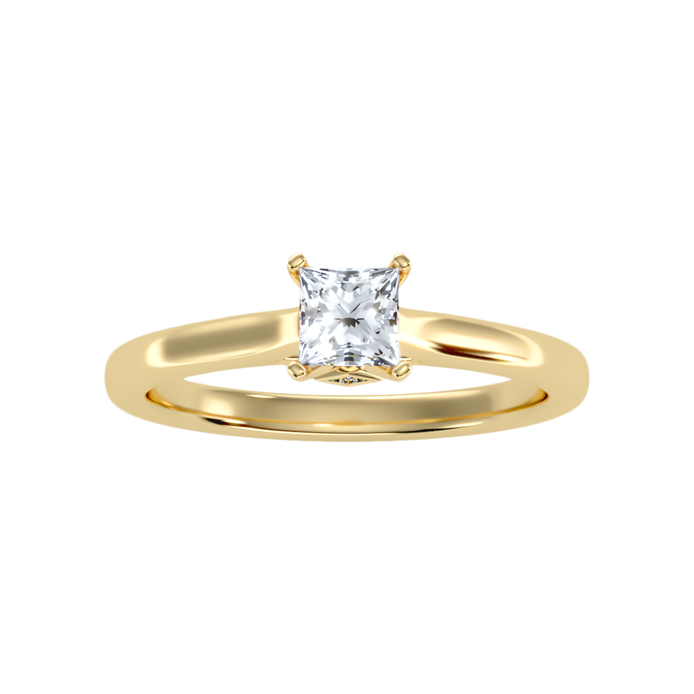 Luxuriant Princess Cut Solitaire Ring