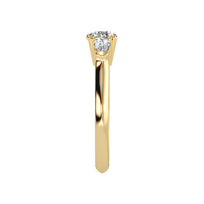Efflorescence Solitaire Ring