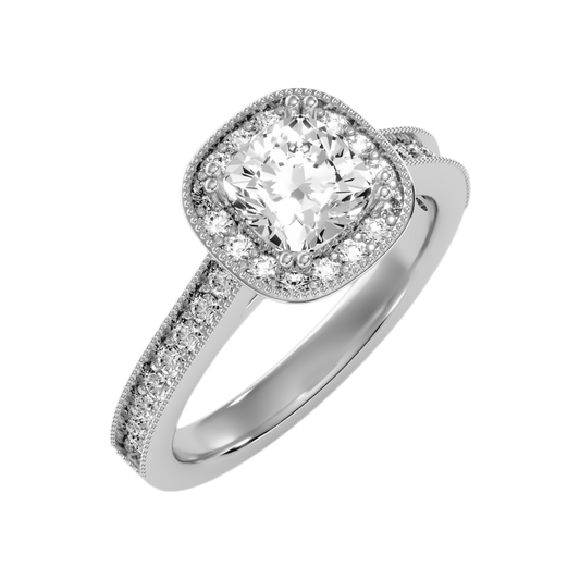 Handsome Solitaire Ring-Color_White-Gold