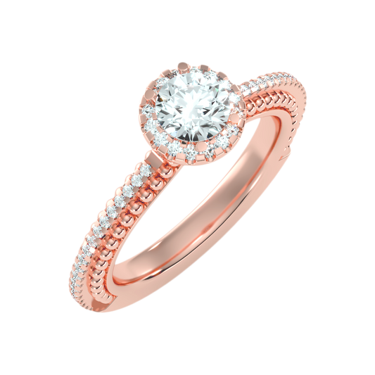 Effusive Halo Diamond Ring