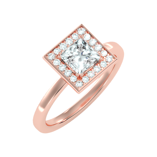 Polished Solitaire Ring-Color_Rose-Gold