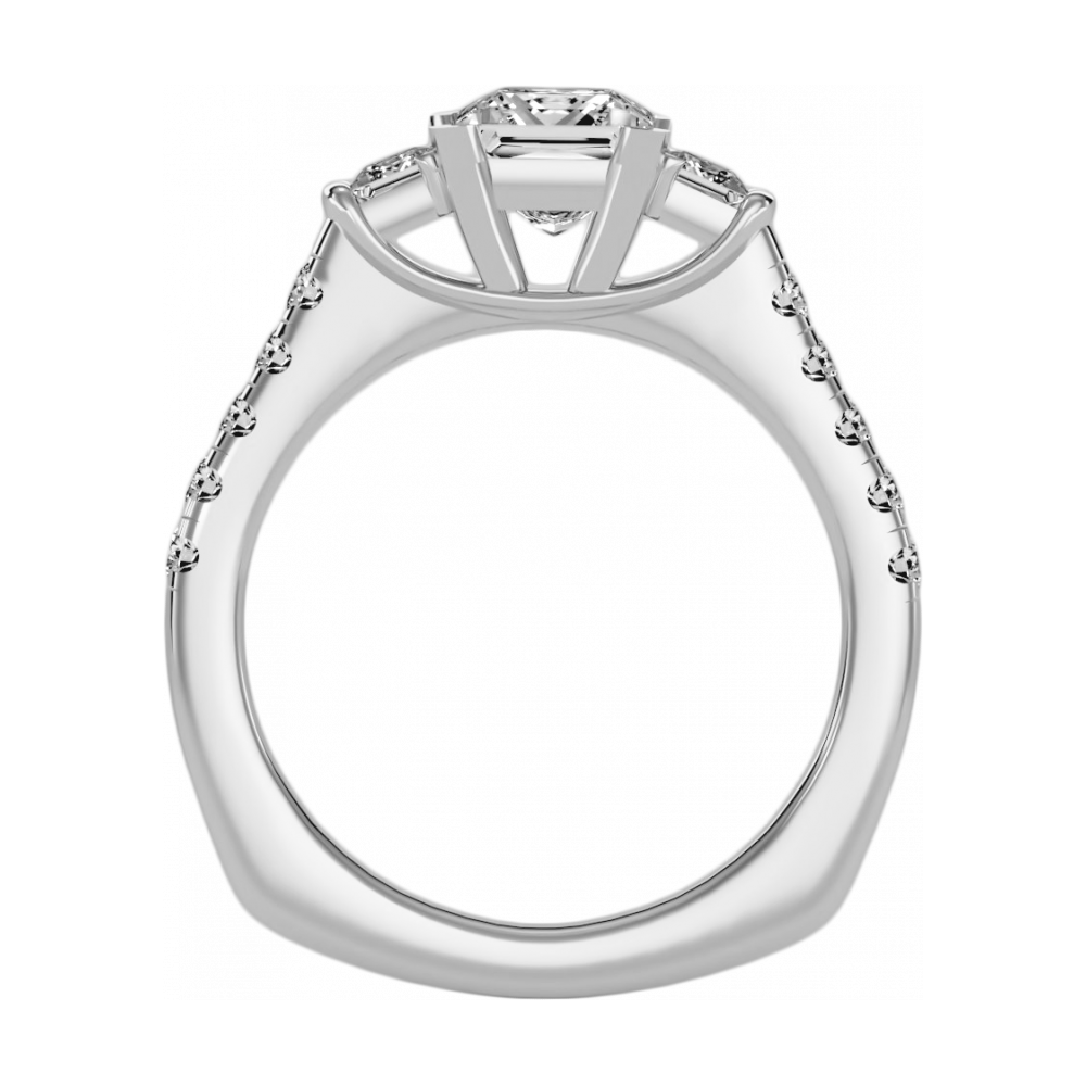 The Cutting-Edge Three Stone Ring-Color_White-Gold