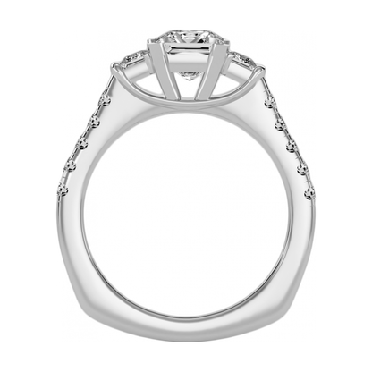 The Cutting-Edge Three Stone Ring-Color_White-Gold