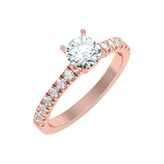 Times Solitaire Ring-Color_Rose-Gold