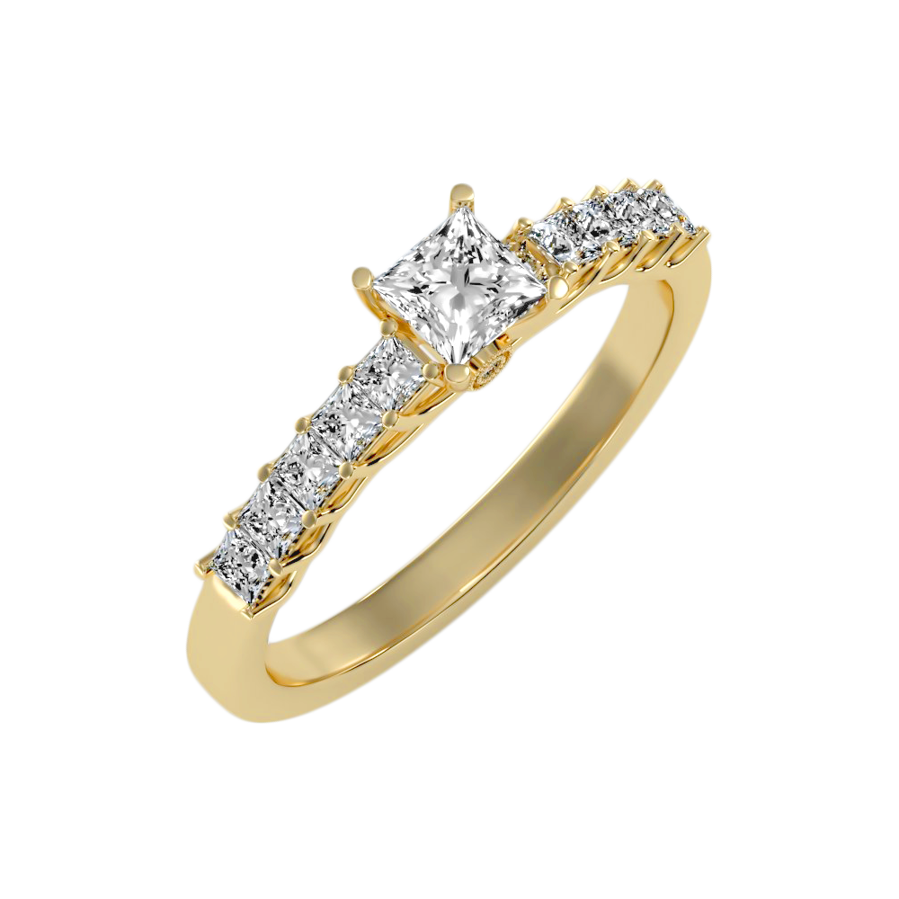 Dynamic Solitaire Ring