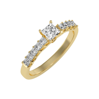 Dynamic Solitaire Ring