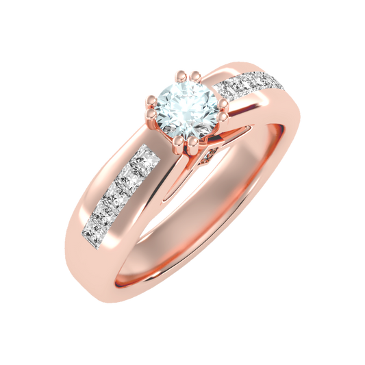 Glory Solitaire Ring-Color_Rose-Gold