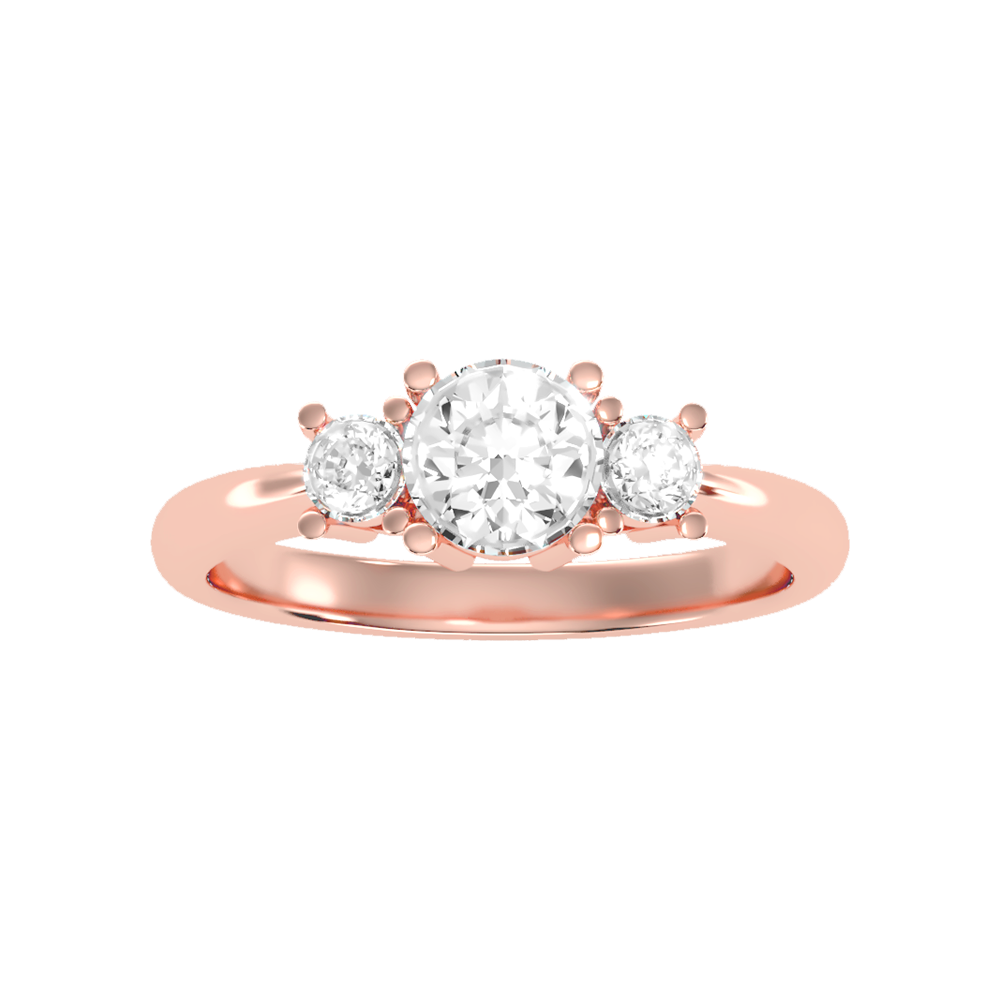 Coruscating Tri Stone Ring
