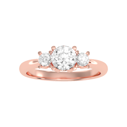 Coruscating Tri Stone Ring