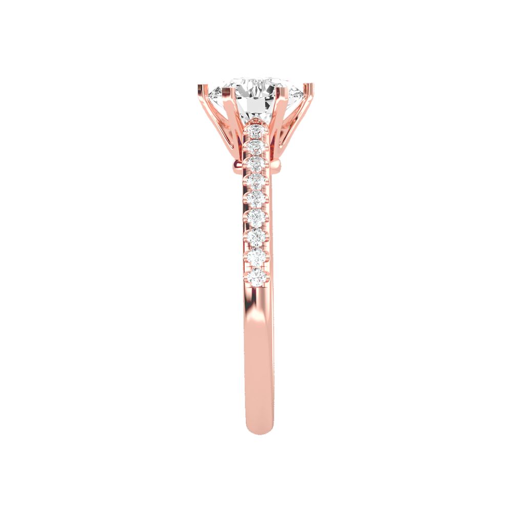 Courtly Solitaire Ring