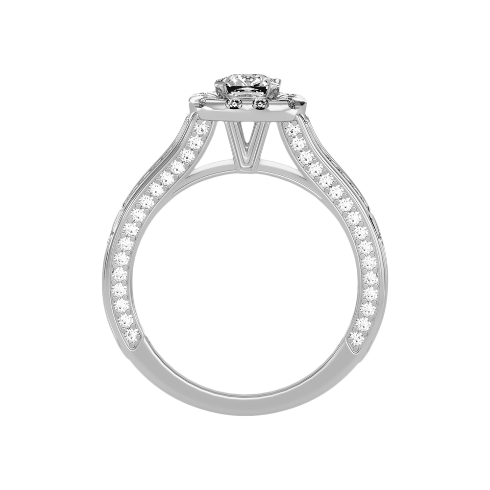 Gilded Solitaire Ring