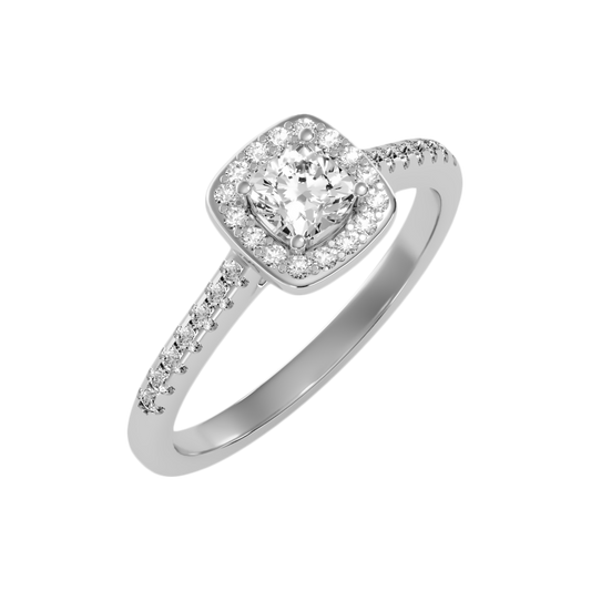 Fine Solitaire Ring-Color_White-Gold