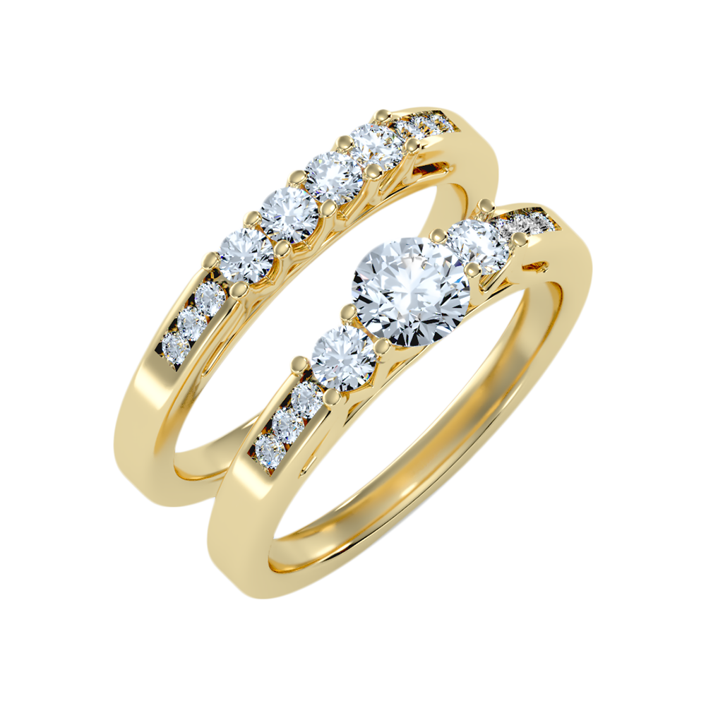 Sequoia Bridal Ring Set-Color_Yellow-Gold