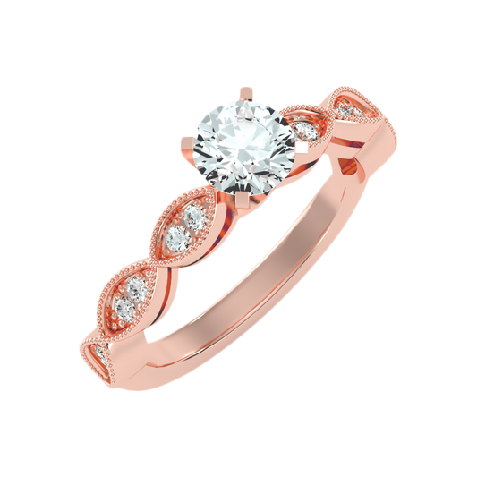 Estar Solitaire Ring-Color_Rose-Gold