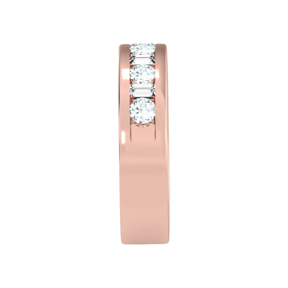Light Hearted Half Eternity Ring