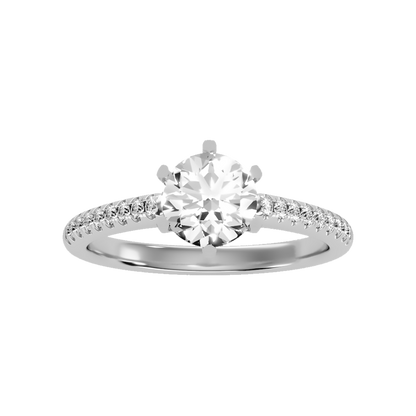Courtly Solitaire Ring