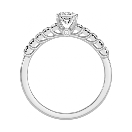 Dynamic Solitaire Ring-Color_White-Gold