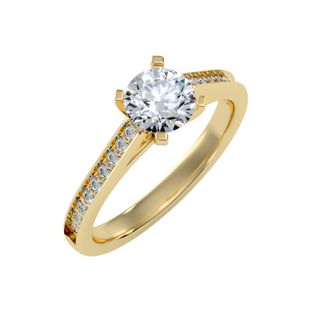 Adorable Solitaire Ring-Color_Yellow-Gold