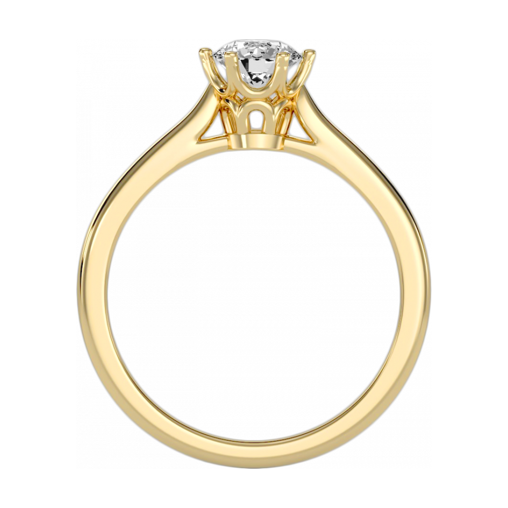 The Cosy Single Stone Ring-Color_Yellow-Gold
