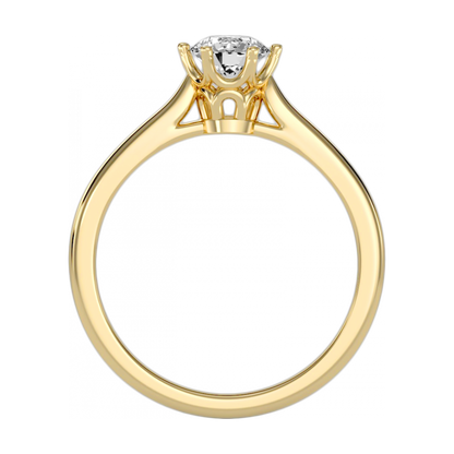 The Cosy Single Stone Ring-Color_Yellow-Gold
