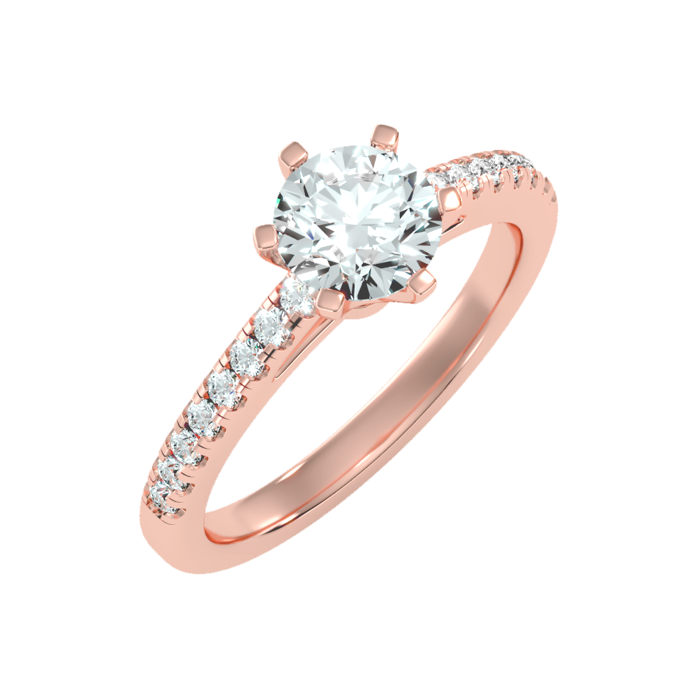 Light Solitaire Ring-Color_Rose-Gold