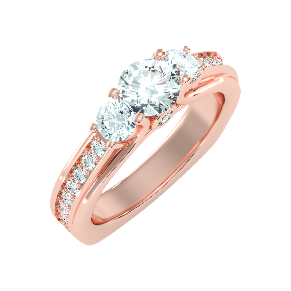 Premier Halo Solitaire Ring-Color_Rose-Gold