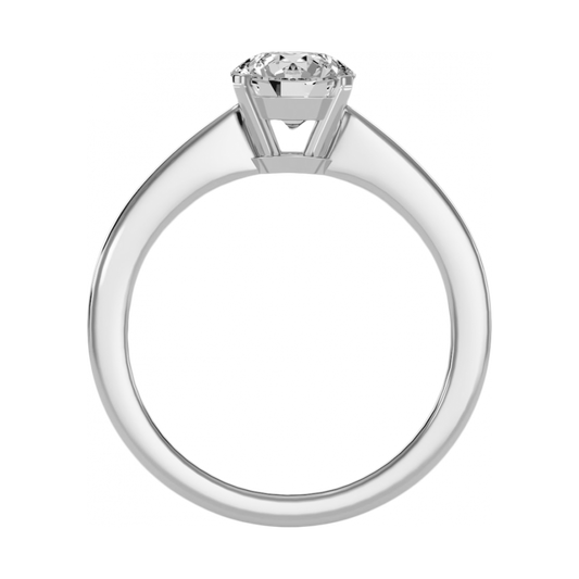 The Charming Solitaire Ring-Color_White-Gold