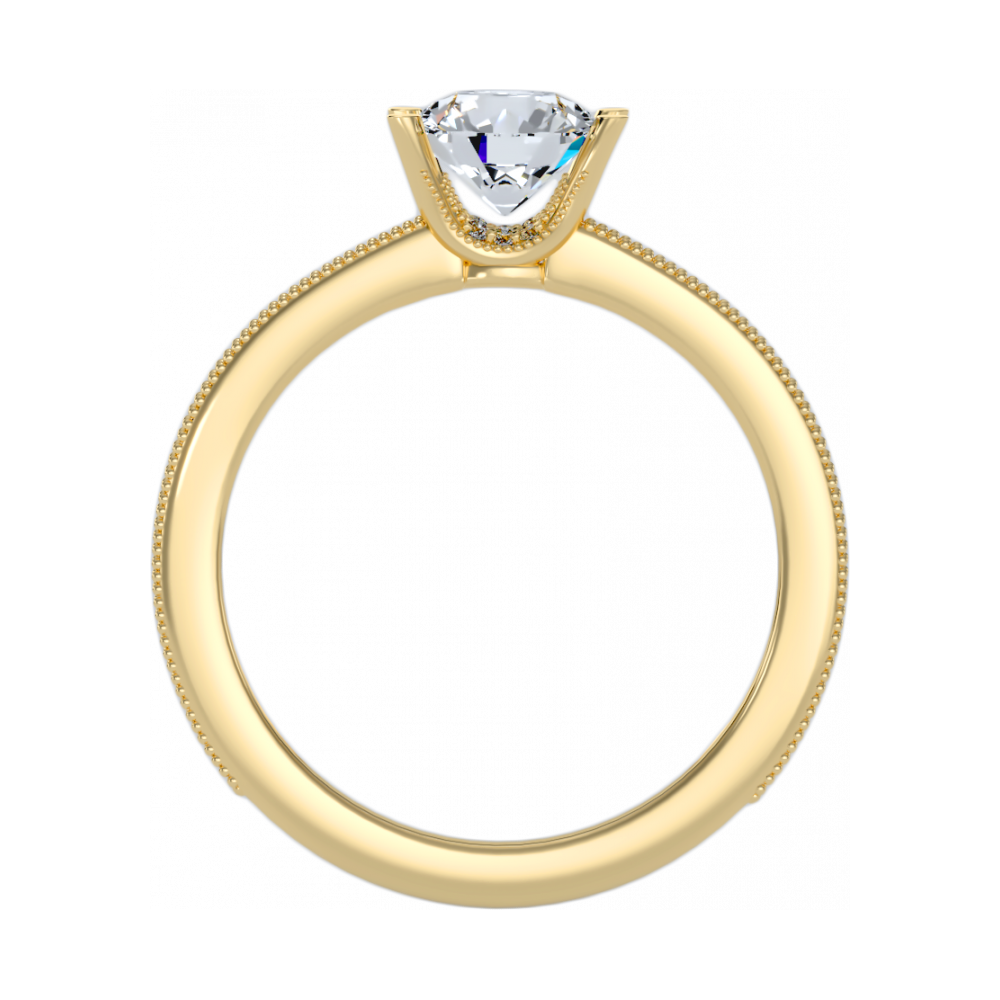 The Glamourous Solitaire Ring-Color_Yellow-Gold