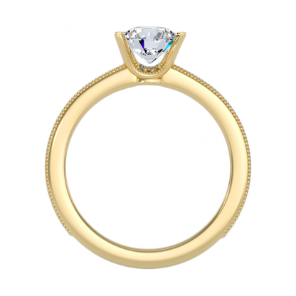 The Glamourous Solitaire Ring-Color_Yellow-Gold