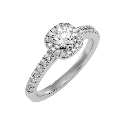 Bern Halo Diamond Engagement Ring