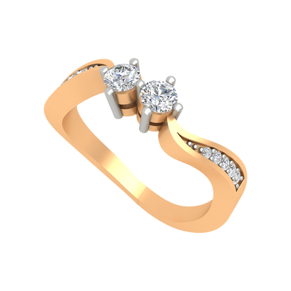 Dual Diamond Anniversary Ring-Color_Yellow-Gold