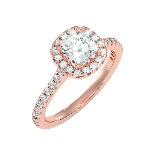 Graceful Solitaire Ring-Color_Rose-Gold