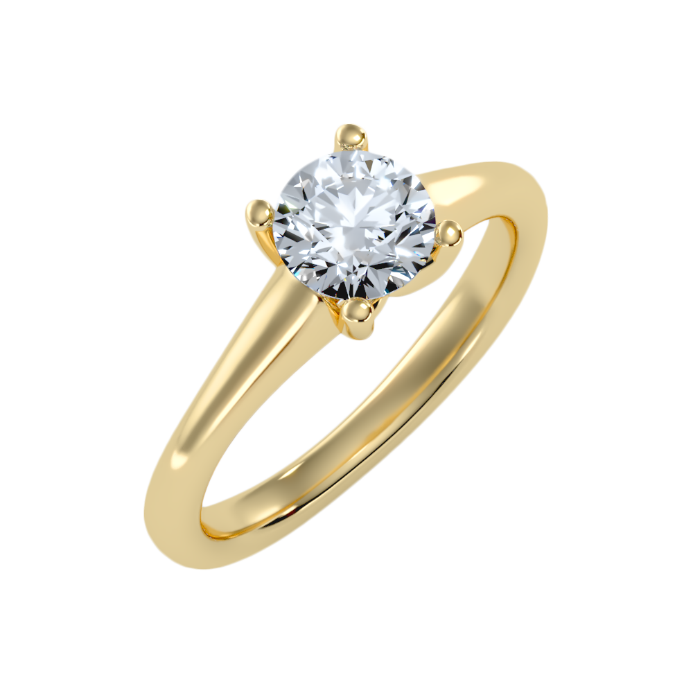 Calin Classic Solitaire Ring-Color_Yellow-Gold