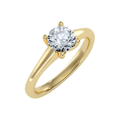 Calin Classic Solitaire Ring-Color_Yellow-Gold