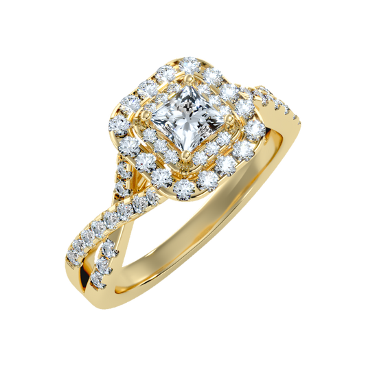 Elegant Solitaire Ring-Color_Yellow-Gold