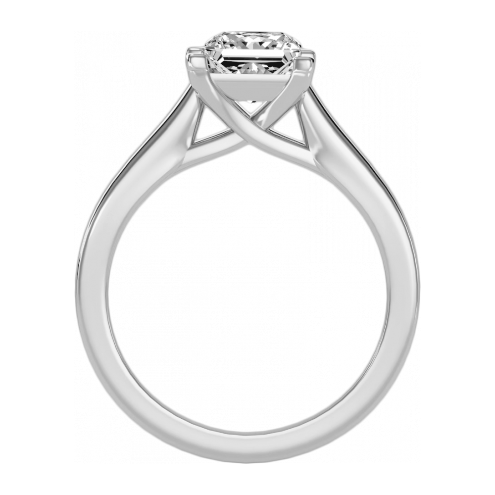 The Lovely Solitaire Ring-Color_White-Gold