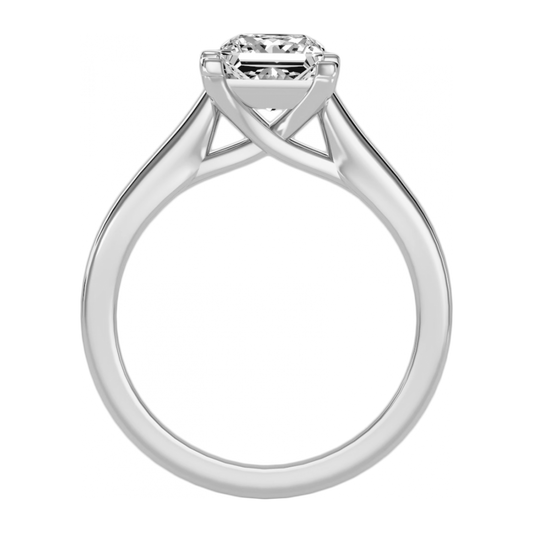 The Lovely Solitaire Ring-Color_White-Gold