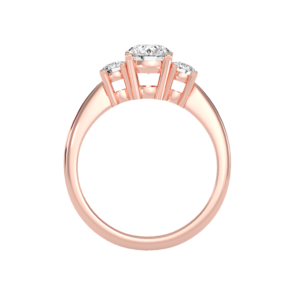 Coruscating Tri Stone Ring
