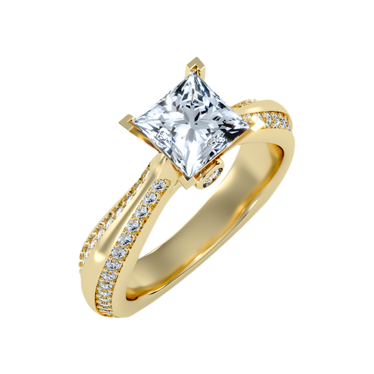 Luscious Solitaire Ring-Color_Yellow-Gold