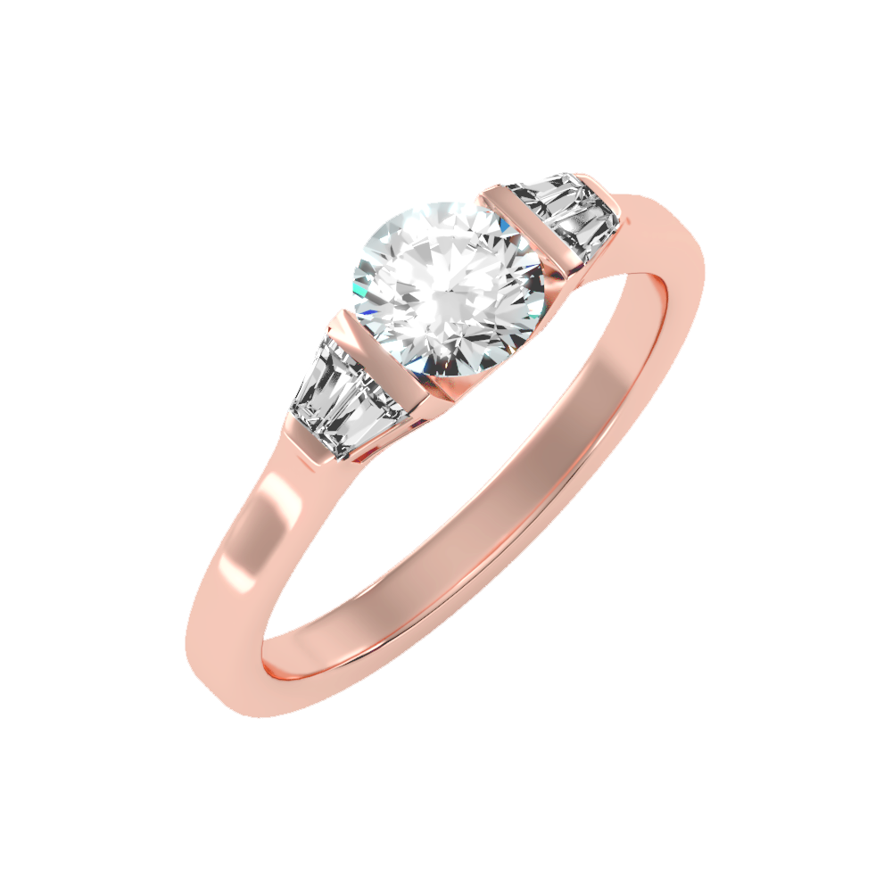 Aglow Tri Stone Ring