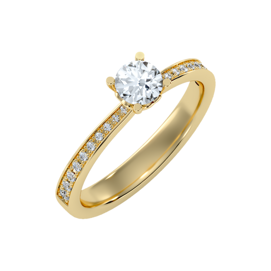 Ideal Solitaire Ring-Color_Yellow-Gold