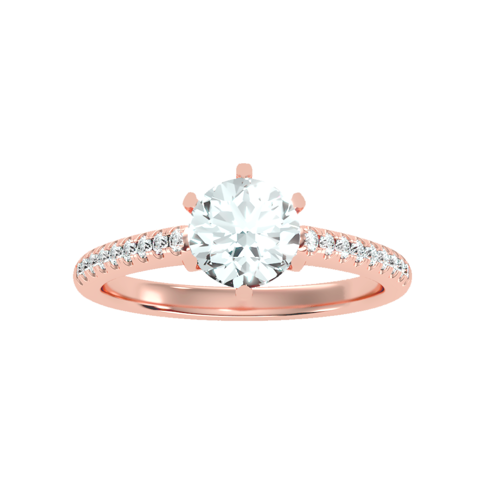 Courtly Solitaire Ring